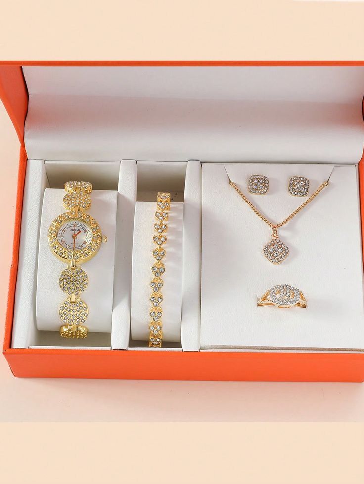 Earrings watches set for women